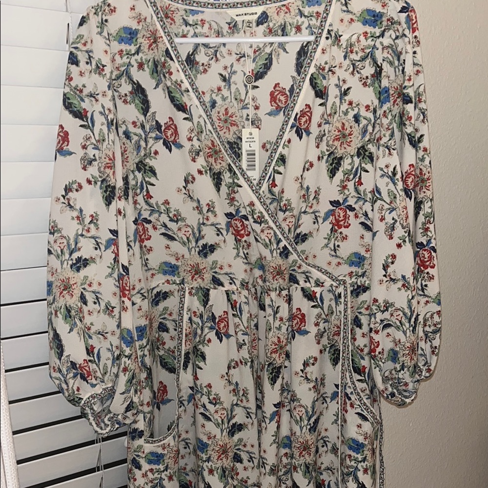 Floral Wrap Dress